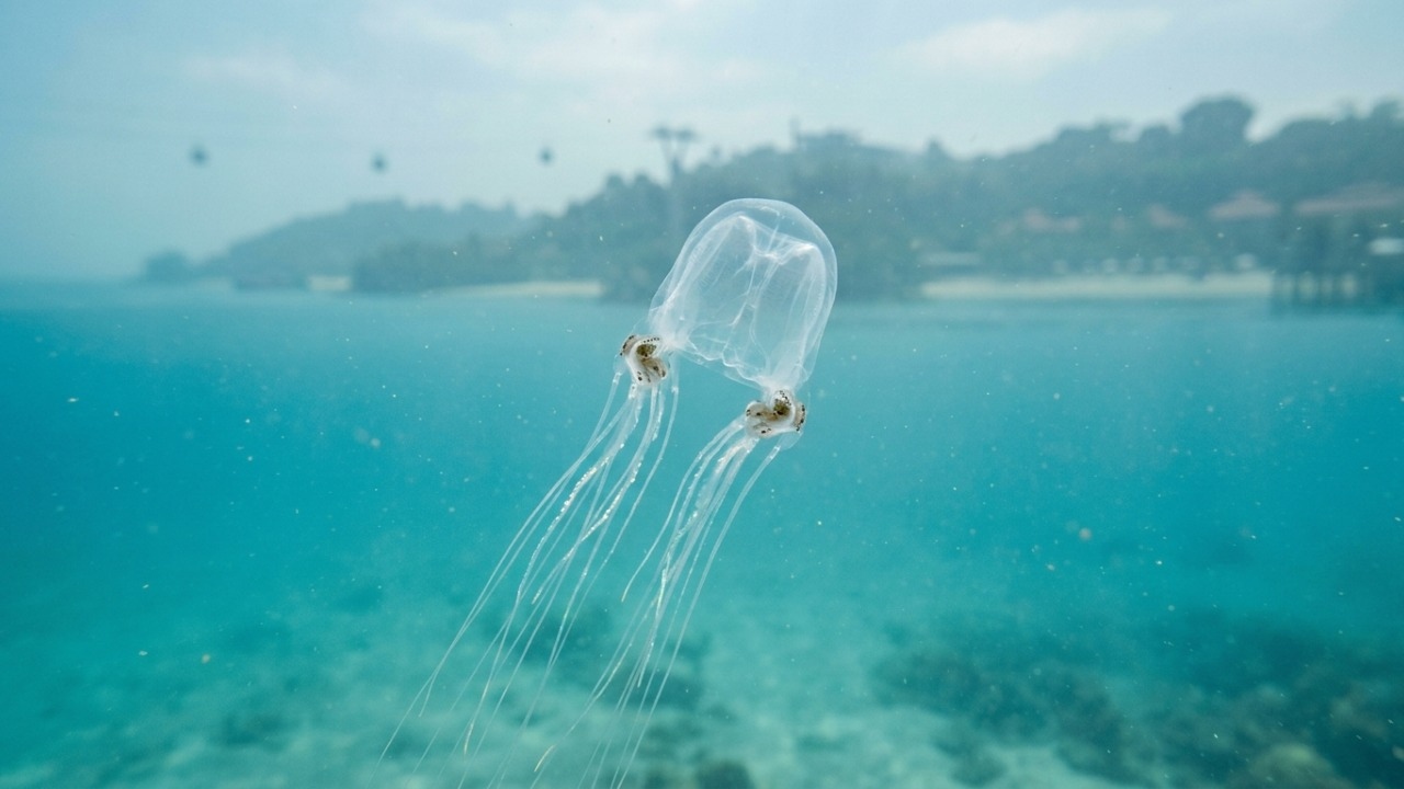 Nova espécie de medusa-caixa altamente venenosa é identificada em Singapura.