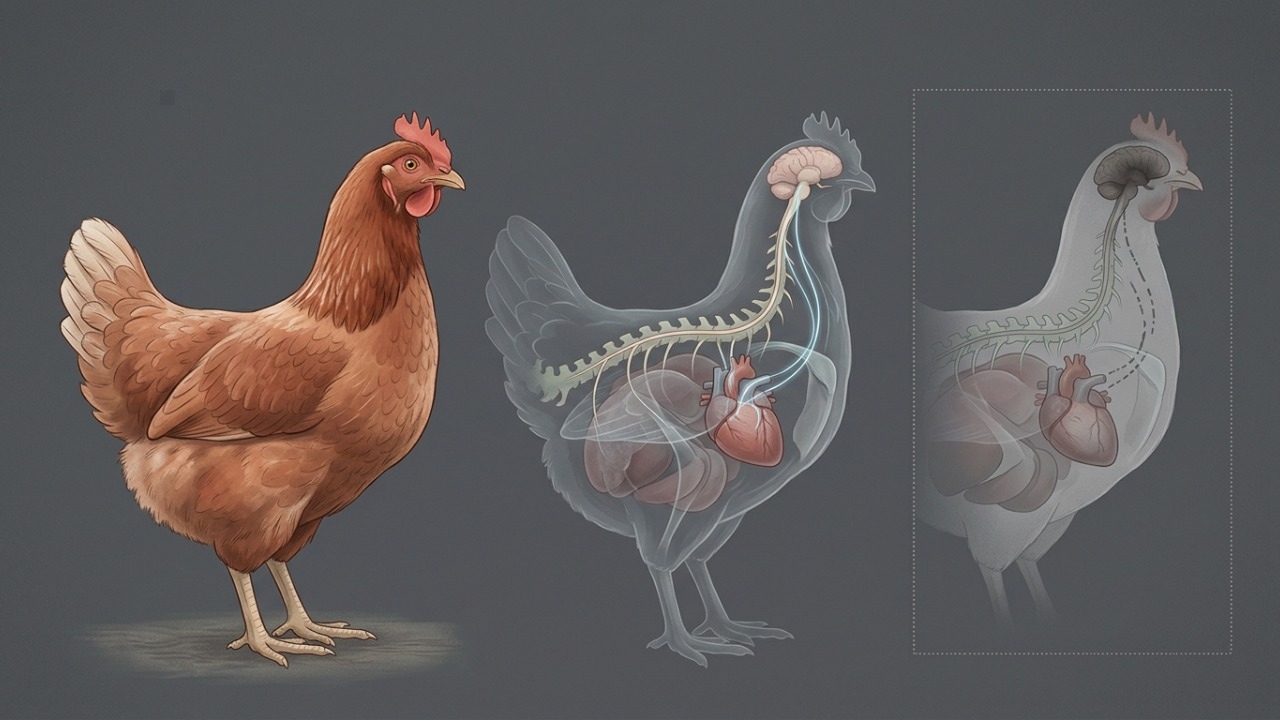 Movimentos após decapitação em aves são reflexos espinhais automáticos.