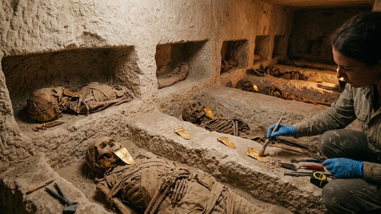 Sepulturas foram descobertas na costa mediterrânea da antiga cidade egípcia.