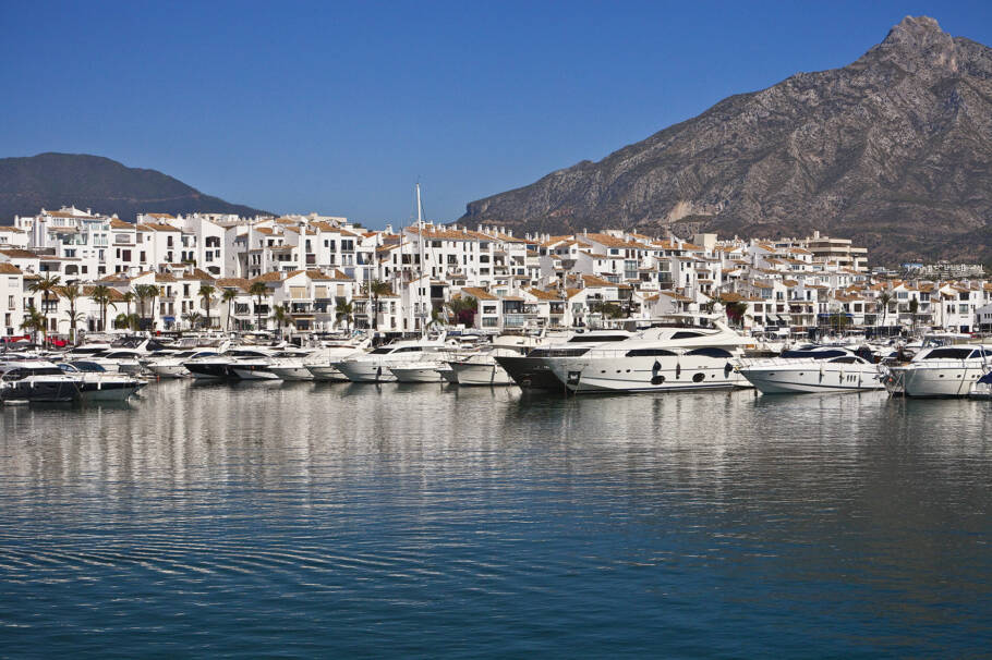Região do porto de Marbella, na Andaluzia