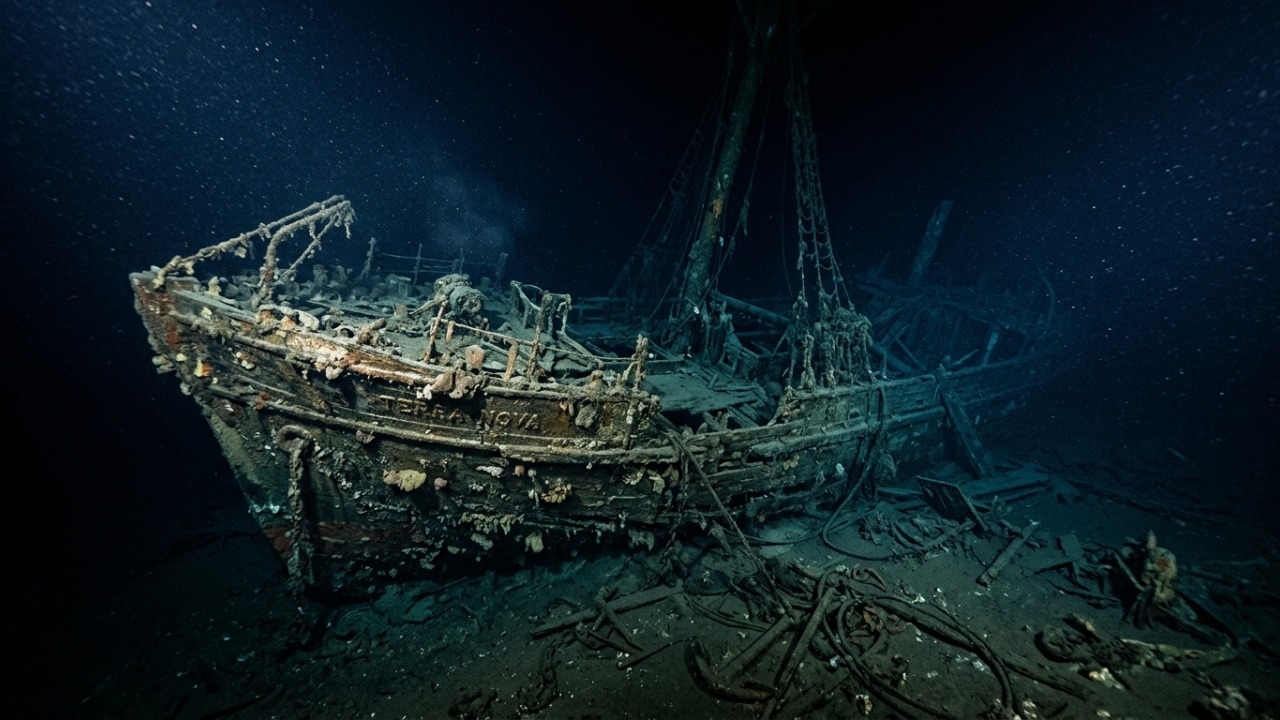Imagens em três dimensões mapearam a estrutura submersa do navio.