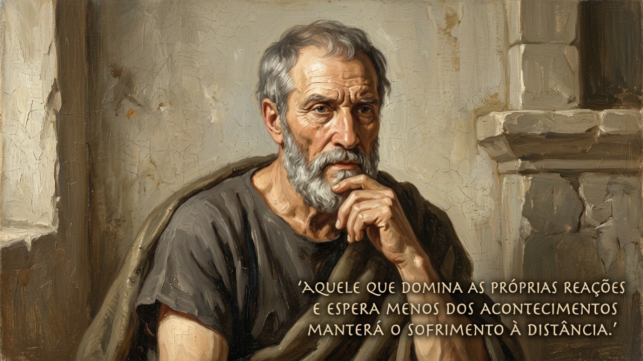 O sofrimento é evitado ao compreendermos que os fatos externos não nos afetam, mas sim os julgamentos que fazemos deles.