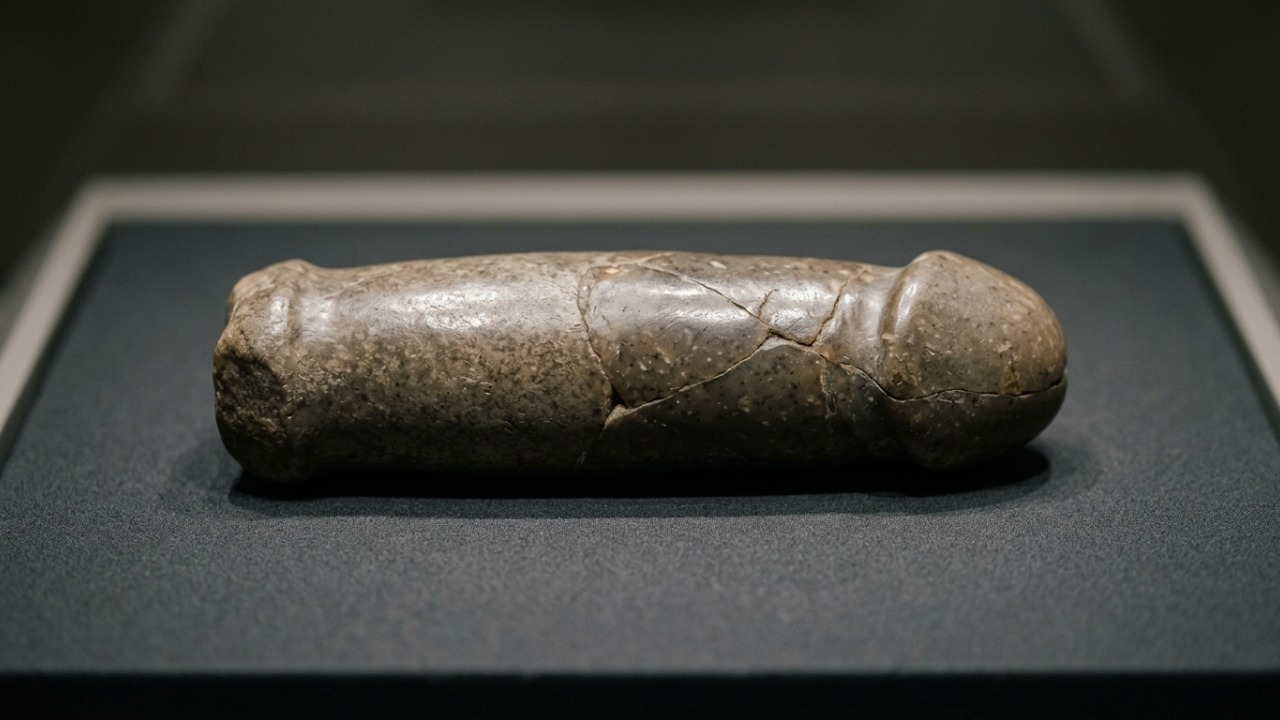 Artefato antigo de pedra levanta hipóteses sobre costumes na pré-história.