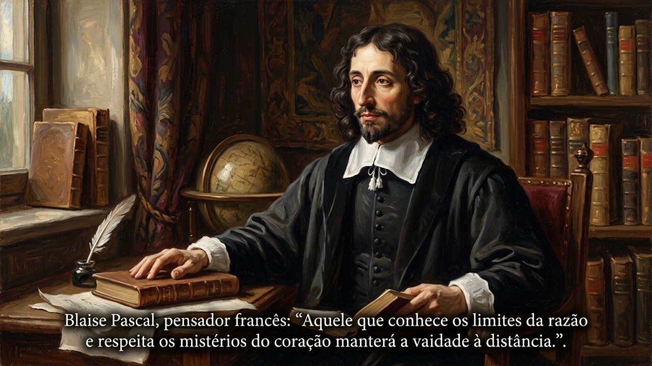 A verdadeira sabedoria exige reconhecer as limitações da lógica e abandonar a vaidade intelectual.