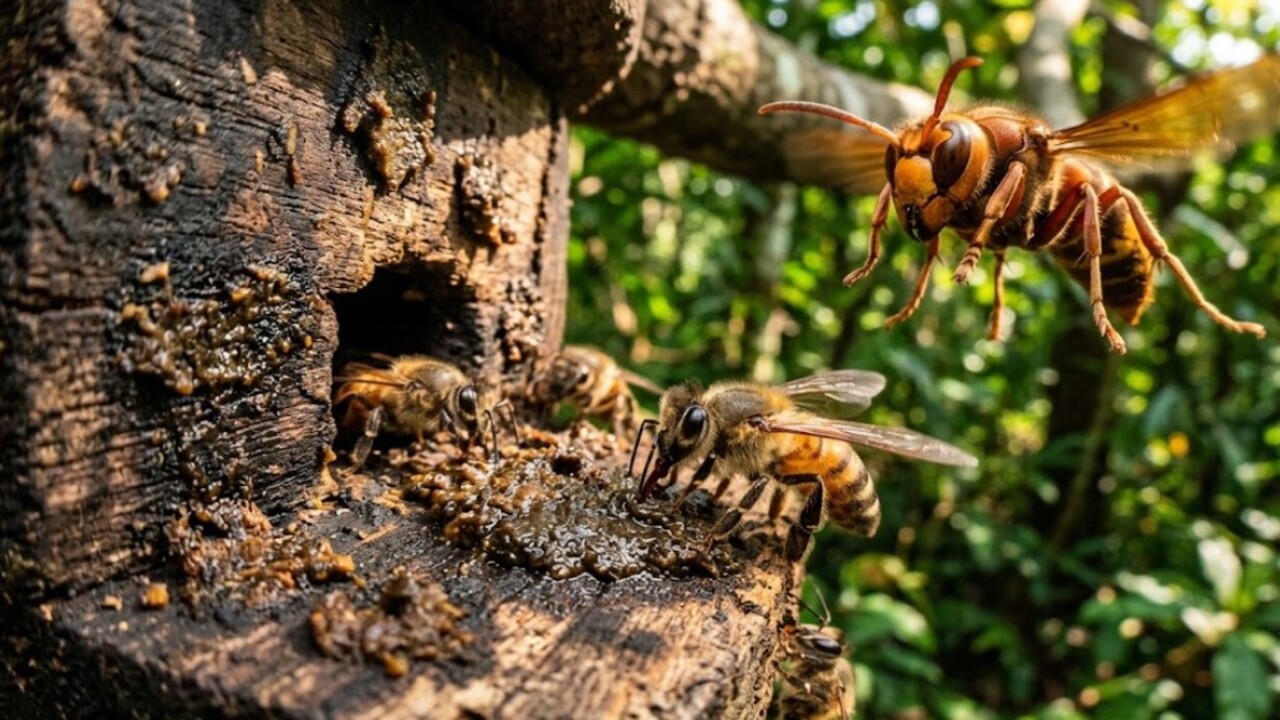 As abelhas usando ferramentas deixaram pesquisadores impressionados após um comportamento inédito