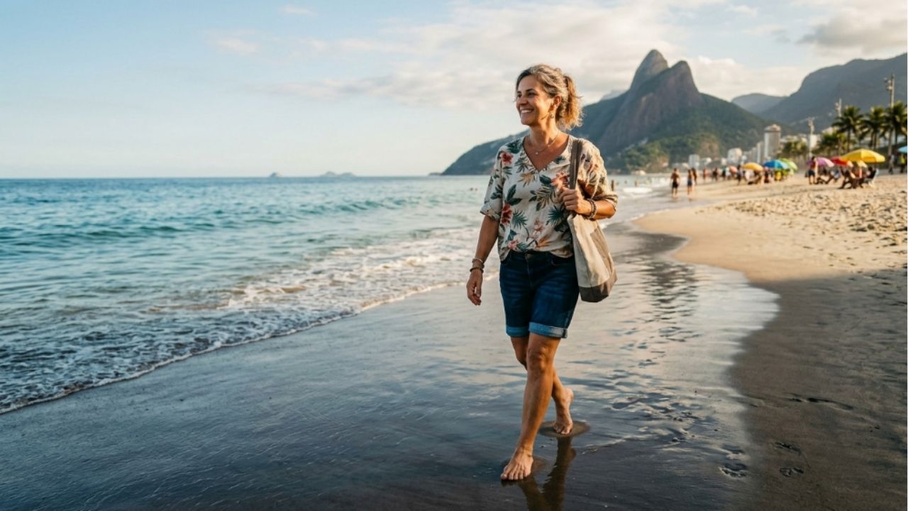 A areia da praia faz diferença para as articulações.