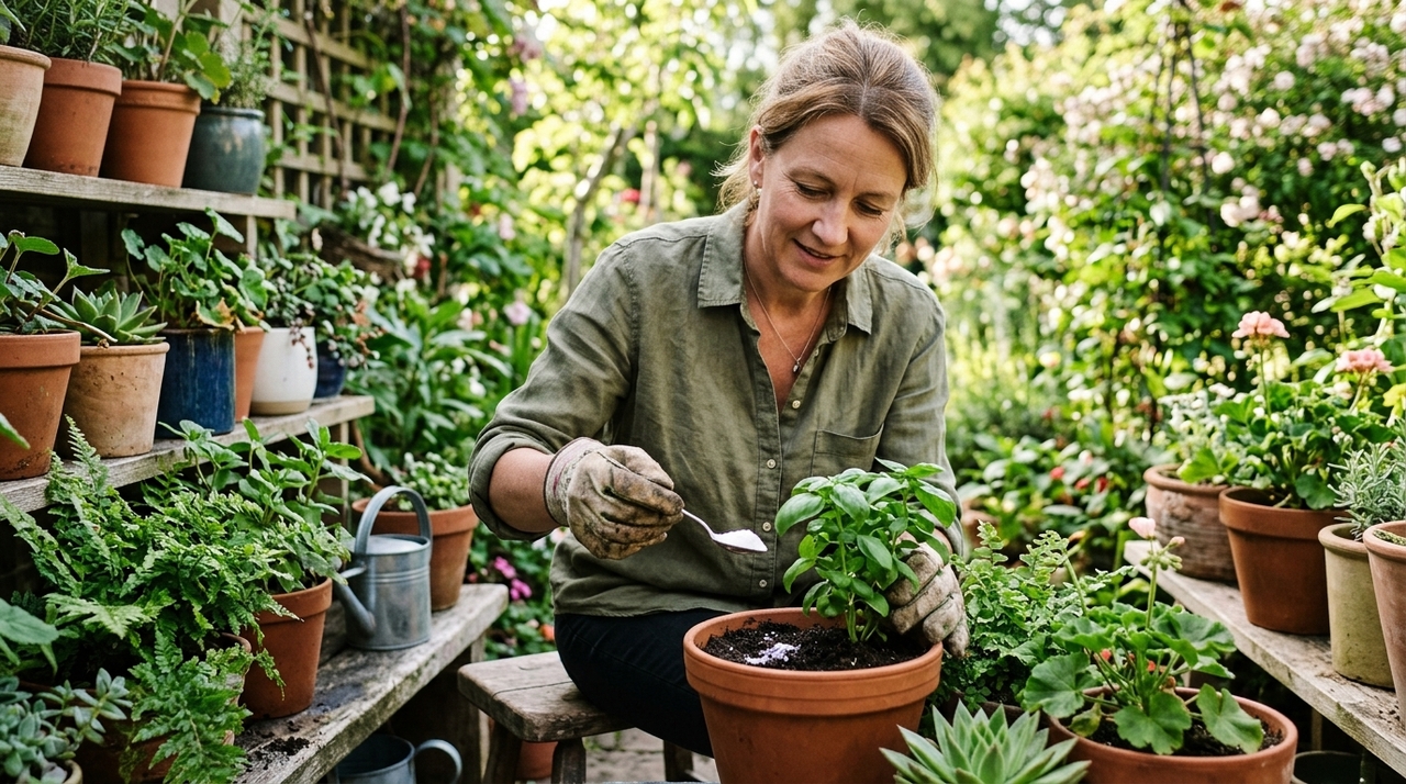O bicarbonato de sódio para plantas é conhecido por contribuir para a redução da acidez em alguns tipos de solo.