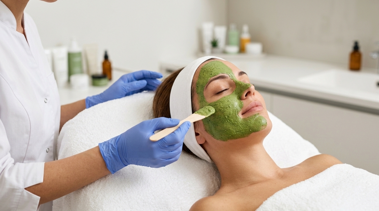 O Green Peel é um peeling de ervas, uma esfoliação profunda baseada em uma mistura de plantas secas e ingredientes naturais desenvolvida na Alemanha.