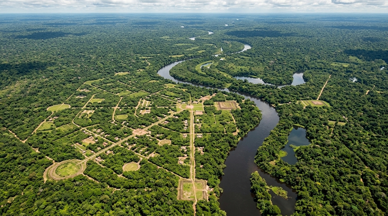Processamentos de imagens de satélite realizados em 2026 identificaram estruturas urbanas antigas próximas ao Rio Xingu, em áreas antes cobertas pela floresta.