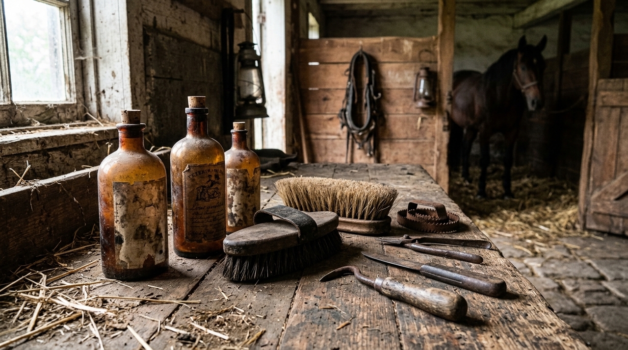 Durante os séculos XIX e XX, a criação de cavalos, bovinos e outros animais exigia soluções eficientes para combater piolhos, carrapatos, pulgas e fungos