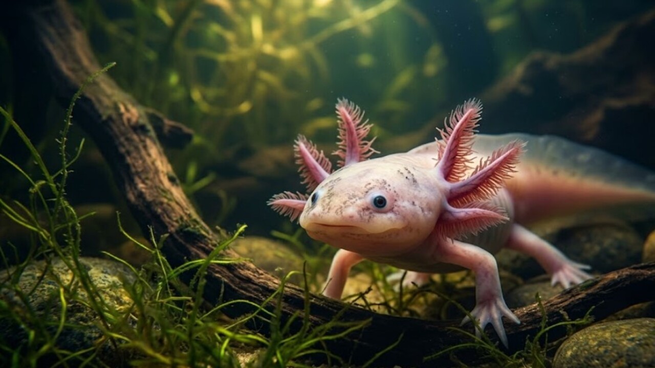 O axolote se tornou uma sensação mundial não apenas pela aparência fofa, mas por sua impressionante capacidade de regenerar partes do corpo