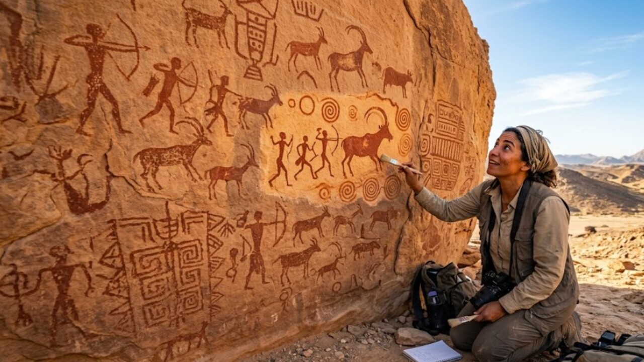 Arte rupestre descoberta no Deserto do Sinai