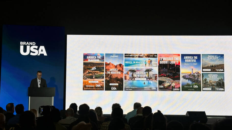 Fred Dixon, presidente e CEO do Brand USA, durante a IPW 2026 em Fort Lauderdale