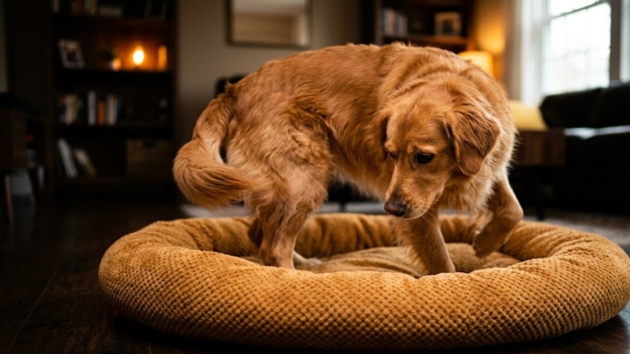 O hábito de girar em círculos antes de deitar é um dos comportamentos mais curiosos dos cães