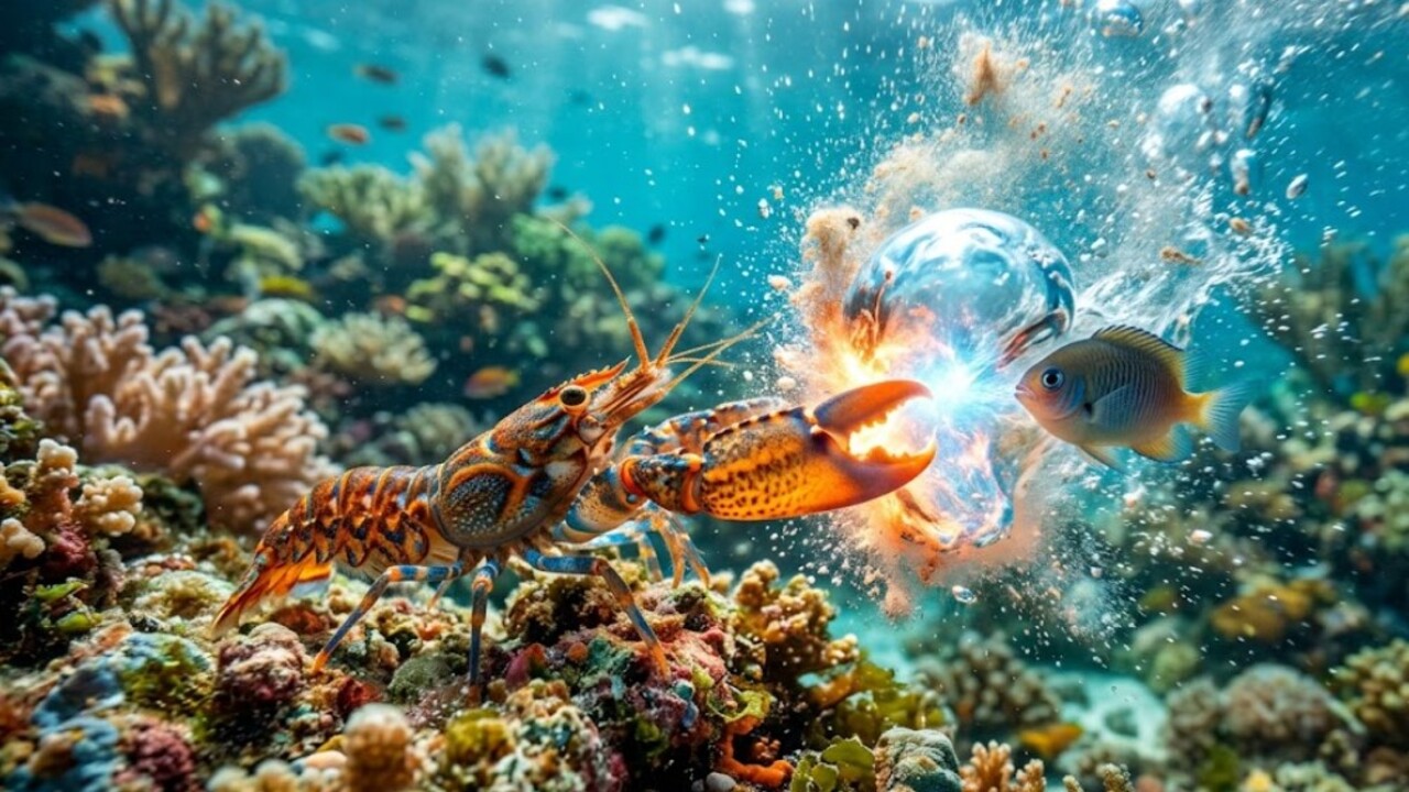 O camarão-pistola é um dos animais mais impressionantes dos oceanos