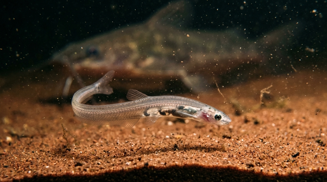 Mesmo medindo poucos centímetros, o candiru utiliza um conjunto de sistemas sensoriais altamente precisos para encontrar peixes maiores.
