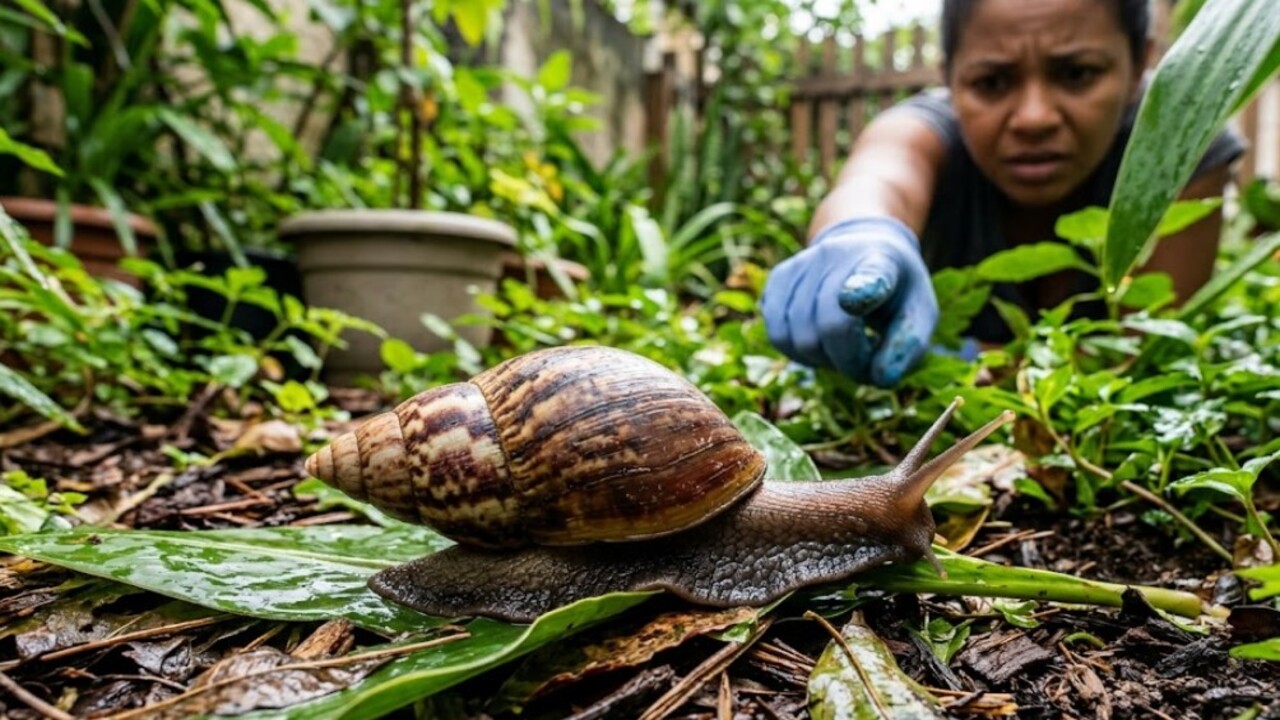O caramujo-gigante-africano voltou a aparecer em grande quantidade em diversas regiões do Brasil