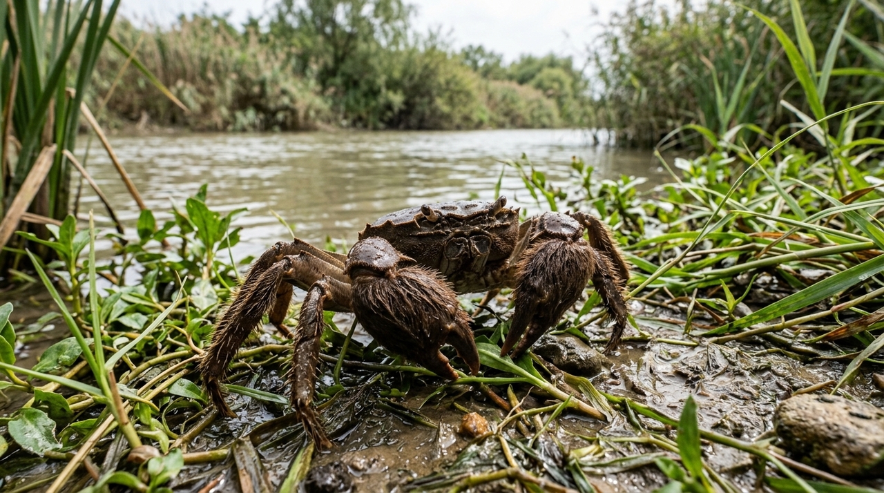 Além de pressionar a biodiversidade aquática, a espécie abre tocas profundas para encontrar abrigo.