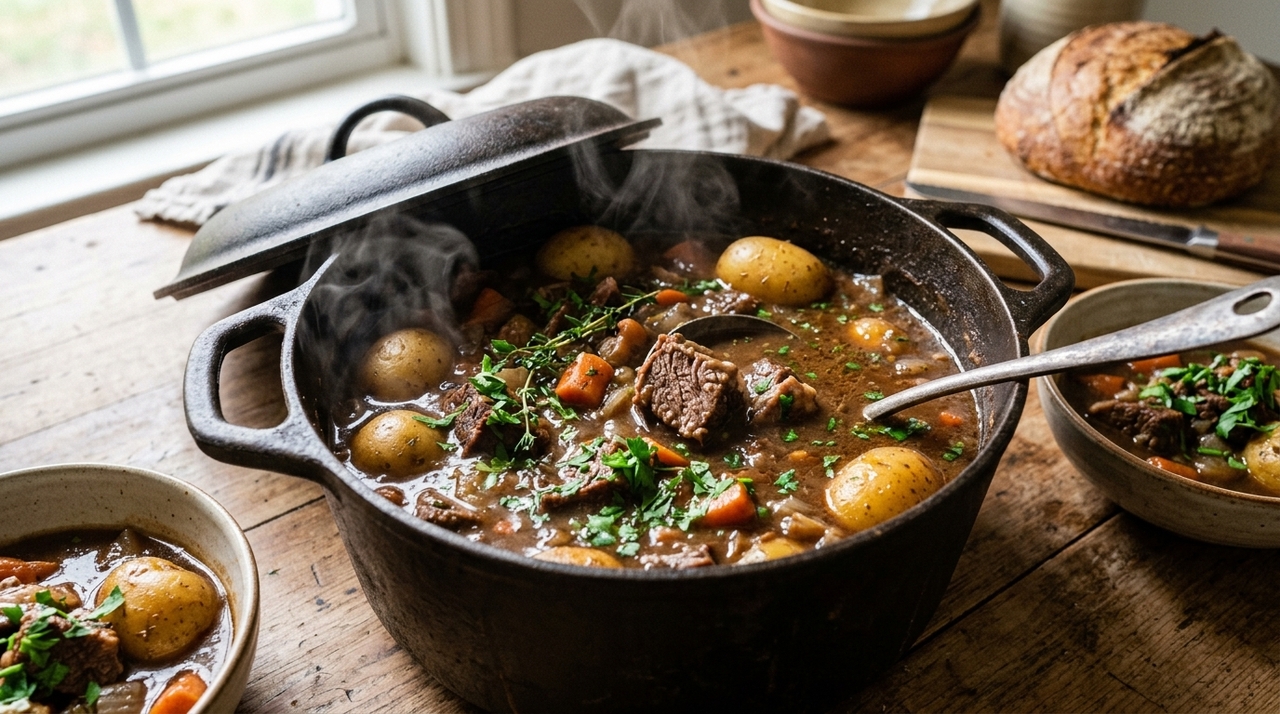 Depois de dourar a carne, entram os ingredientes responsáveis pela umidade.