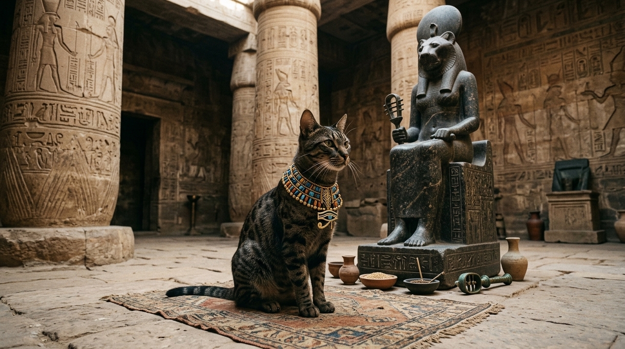 Os antigos egípcios admiravam a dualidade do comportamento felino