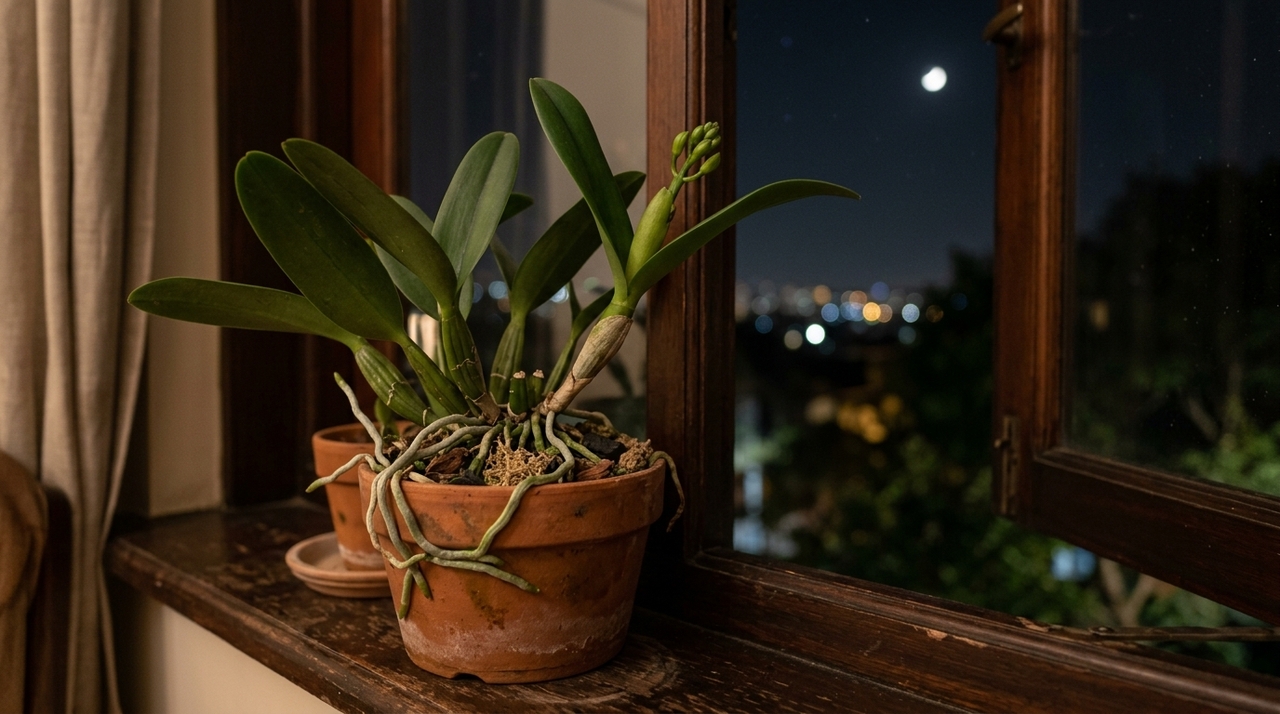 Uma possibilidade é manter a planta em um local iluminado durante o dia e mais fresco à noite, sem expô-la a correntes de ar gelado.
