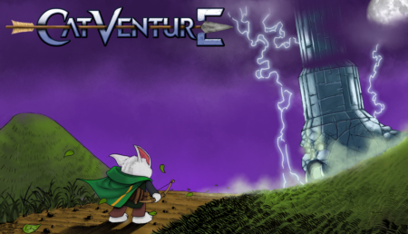 CatVenture uma aventura protagonizada pelo gato arqueiro Ryu.