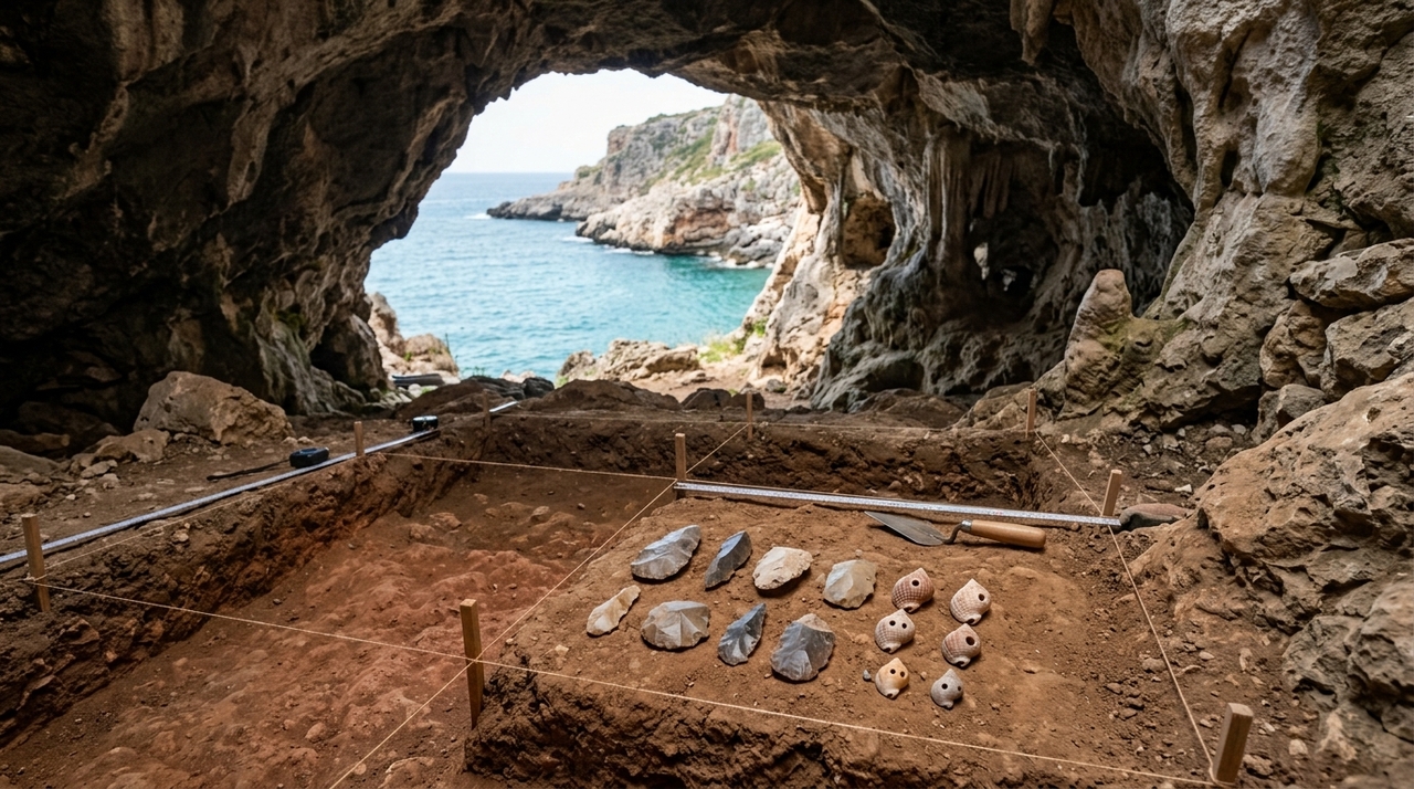 As descobertas vieram da caverna Üçağızlı II, localizada no sul da Turquia, perto da fronteira com a Síria.