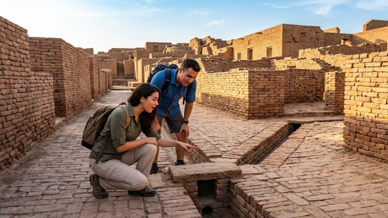 O Mohenjo-daro, uma das maiores cidades da antiga Civilização do Vale do Indo, impressiona arqueólogos até hoje por contar com um sistema de saneamento
