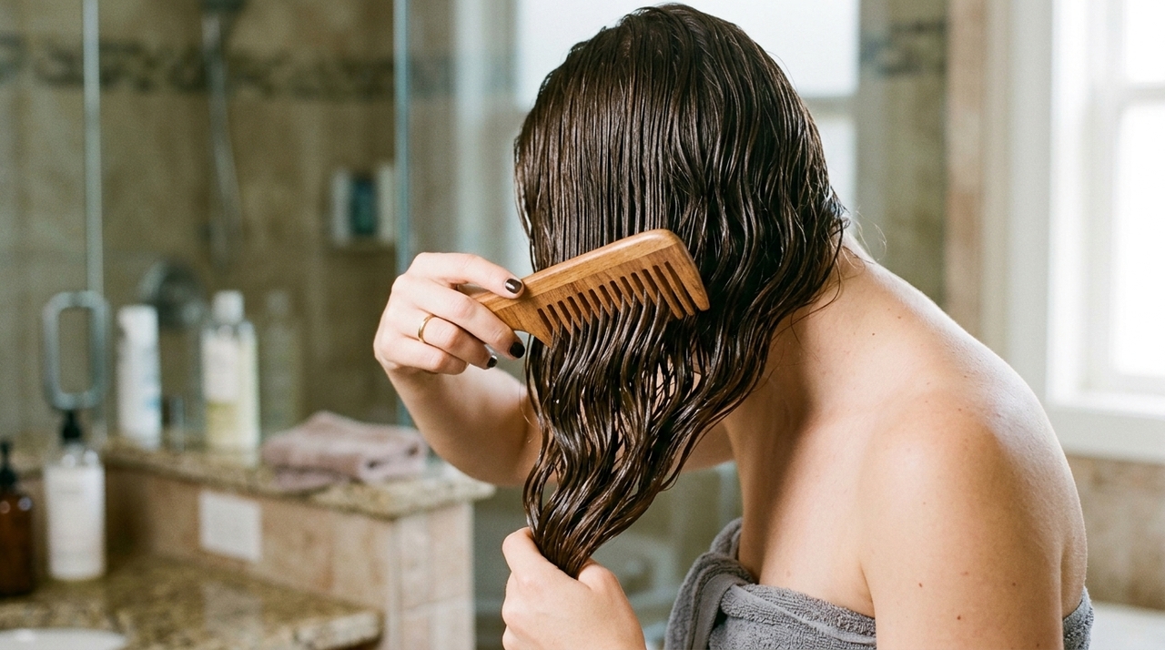 O shampoo foi desenvolvido principalmente para remover oleosidade, suor, partículas e resíduos acumulados no couro cabeludo e nos fios.