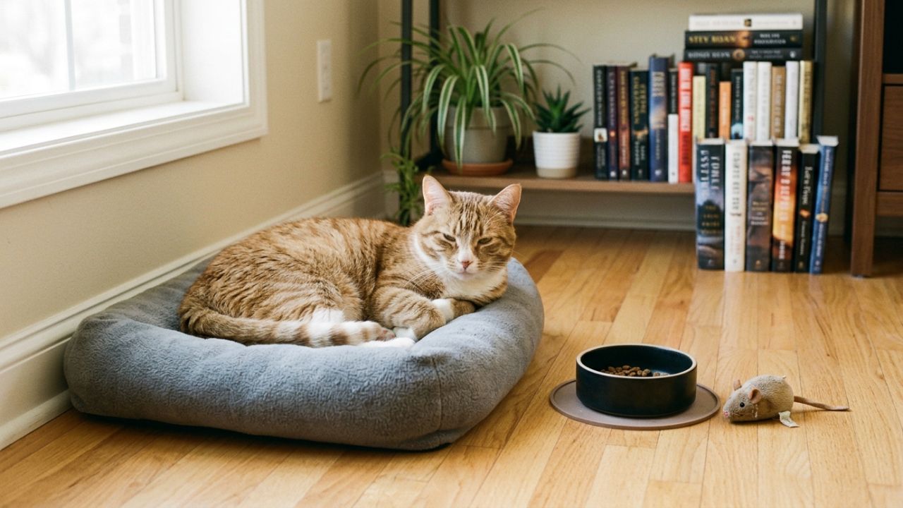 Piscar lento, respeitar o espaço e manter uma rotina aumentam a confiança do gato no tutor.