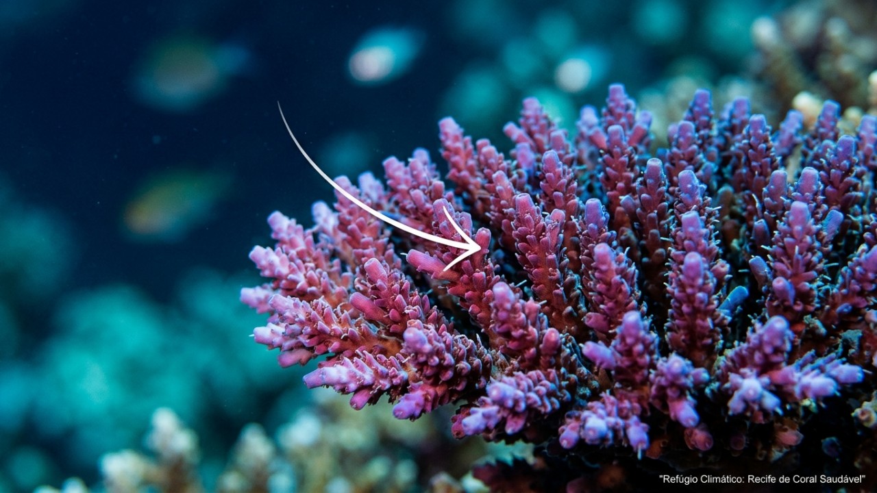 Mapeamento inovador destaca áreas estratégicas capazes de resistir ao aquecimento global e proteger ecossistemas coralinos. – Imagem gerada por IA