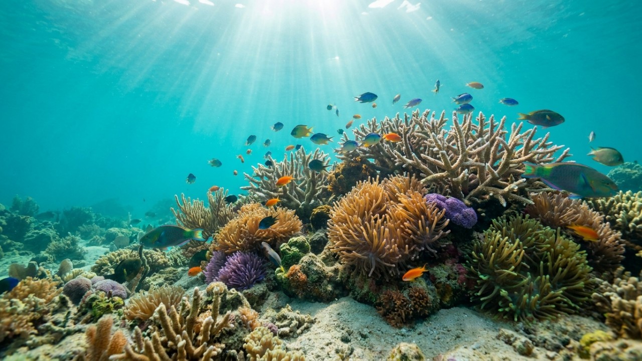 As correntes marinhas velozes na Margem Equatorial aumentam o risco de um desastre ecológico nos manguezais e recifes. – Imagem gerada por IA