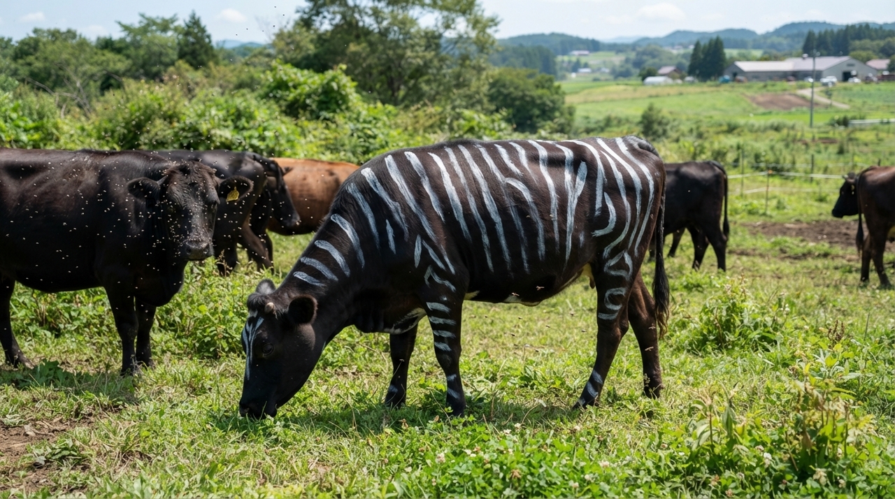 Além de contar as moscas, os pesquisadores observaram ações usadas pelo gado para afastá-las.