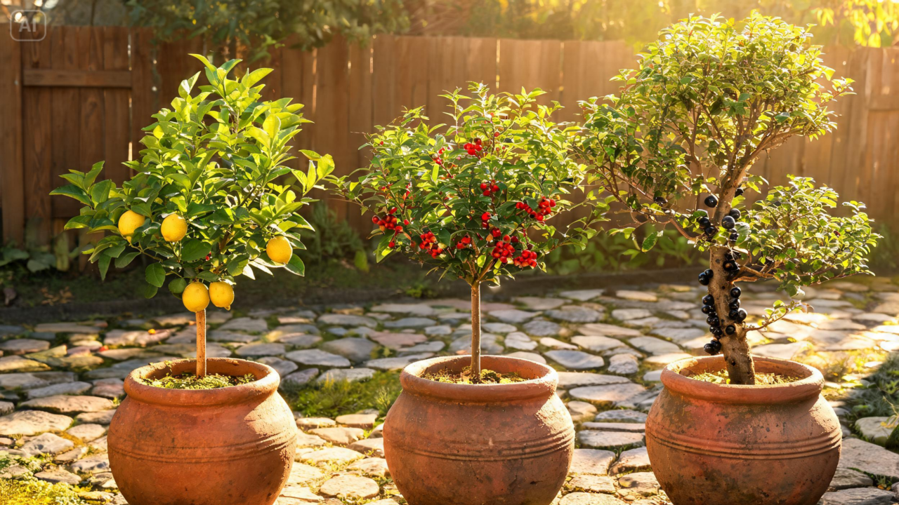Um pequeno pomar pode caber no seu quintal ou terraço. Veja quais frutíferas são as favoritas para cultivo em vasos.