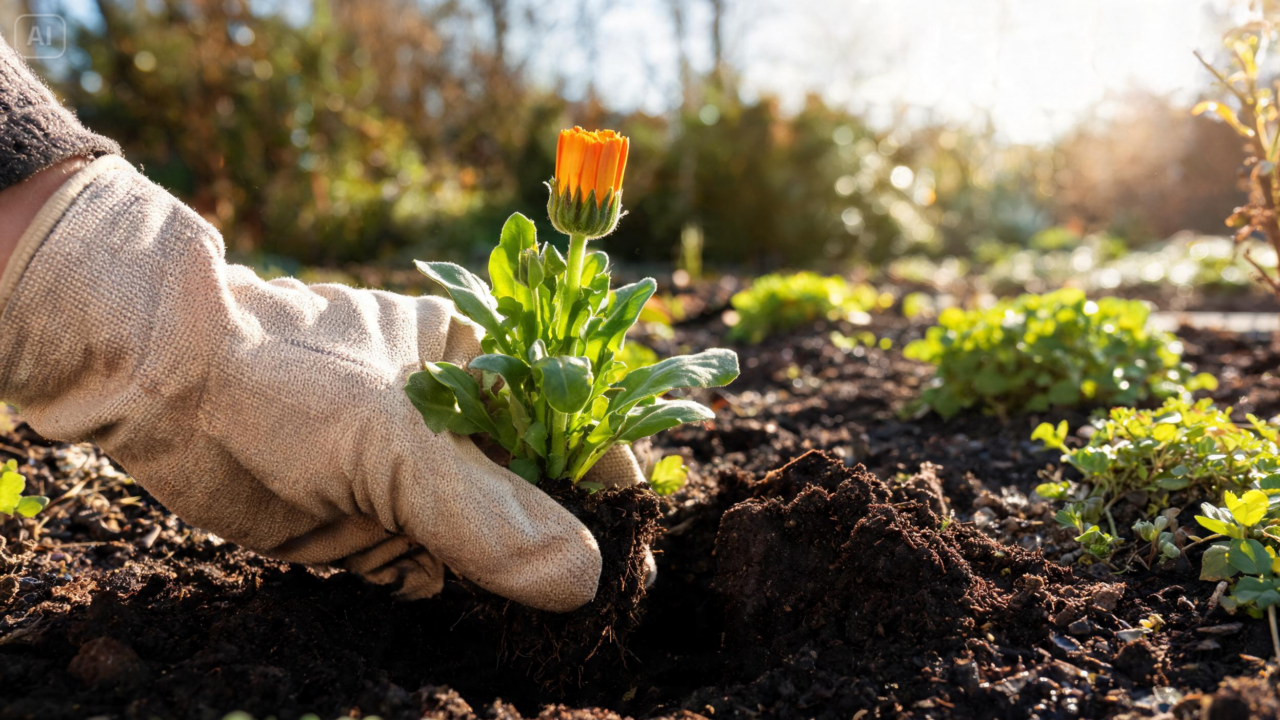 Resistente ao frio e fácil de cultivar, a calêndula conquista jardineiros que desejam flores abundantes logo após o inverno.