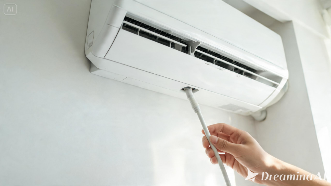 Aprenda a identificar sinais de entupimento na mangueira do ar-condicionado antes que o vazamento aumente.