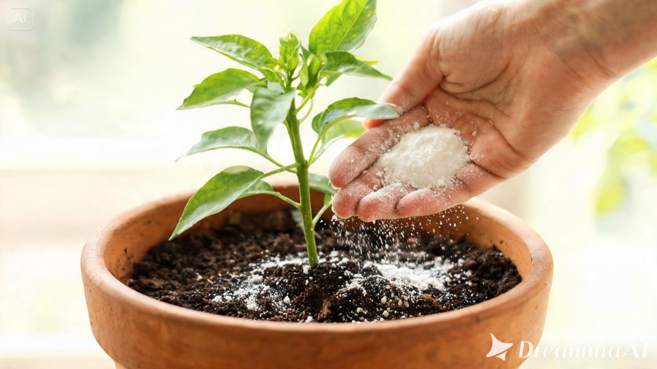Conheça dicas para aplicar bicarbonato de sódio em plantas de forma moderada e segura.