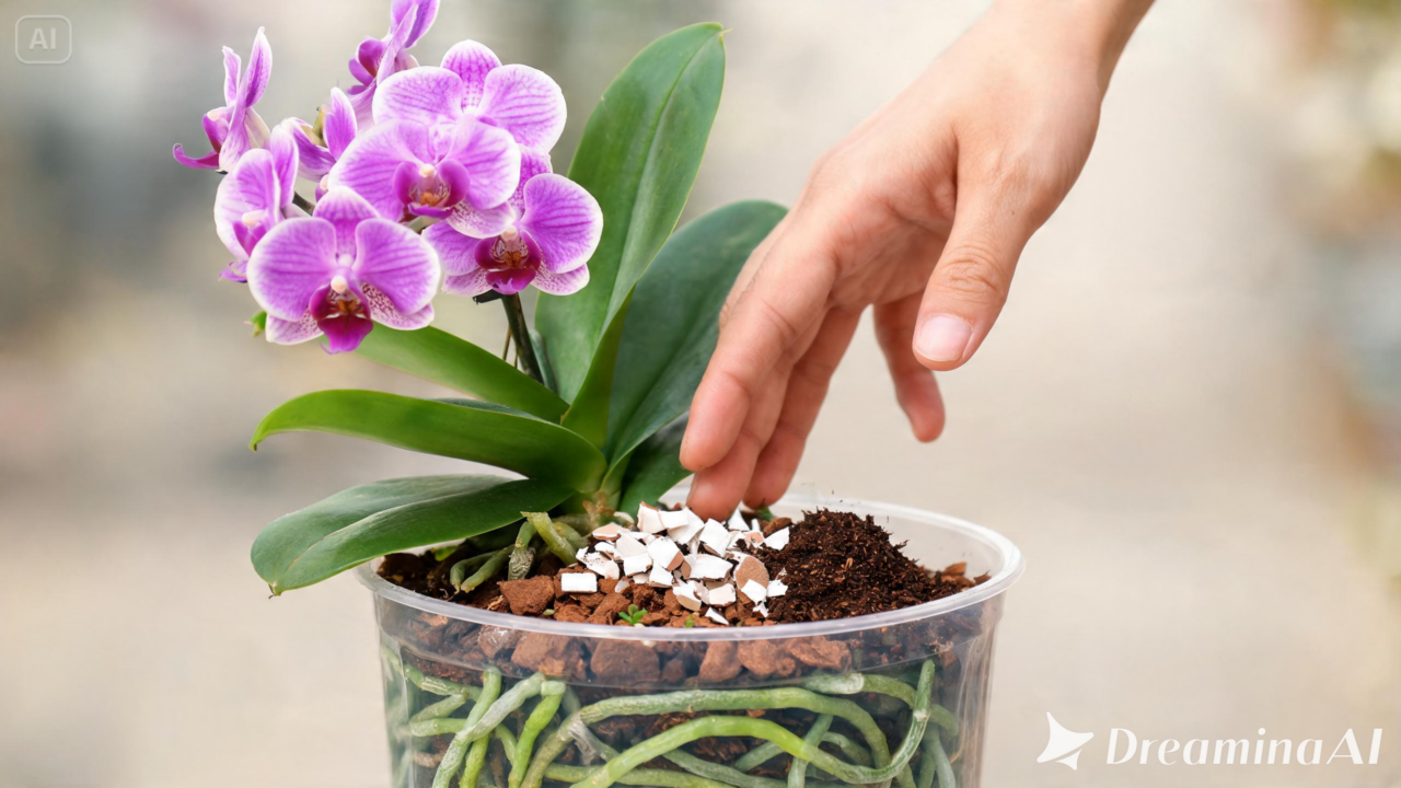 Conheça um complemento natural para orquídeas feito com casca de ovo e veja como prepará-lo em casa.