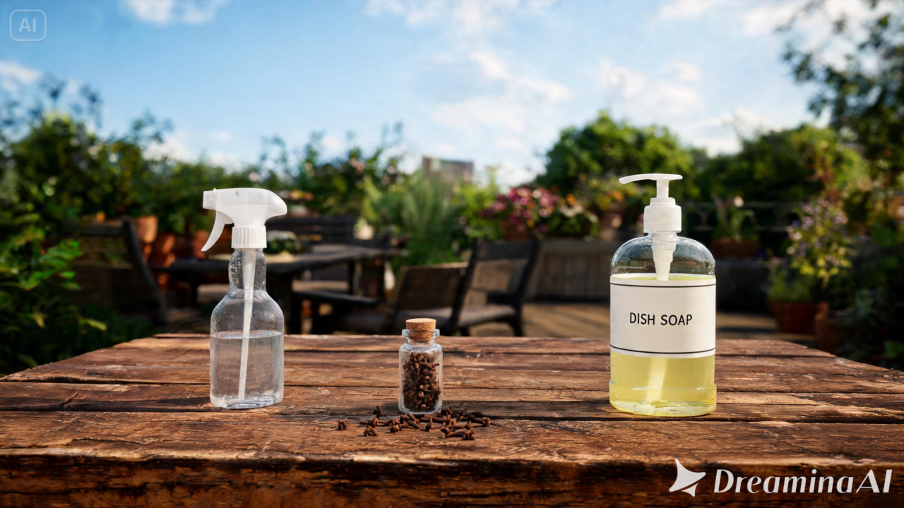 Gastando muito pouco você pode preparar um spray caseiro de três ingredientes para afastar as vespas