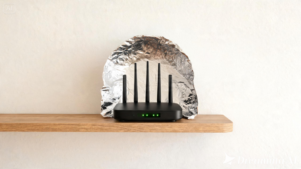 Saiba se o truque do papel-alumínio atrás do roteador realmente funciona, como fazer corretamente e quando ele pode melhorar o sinal do Wi-Fi.
