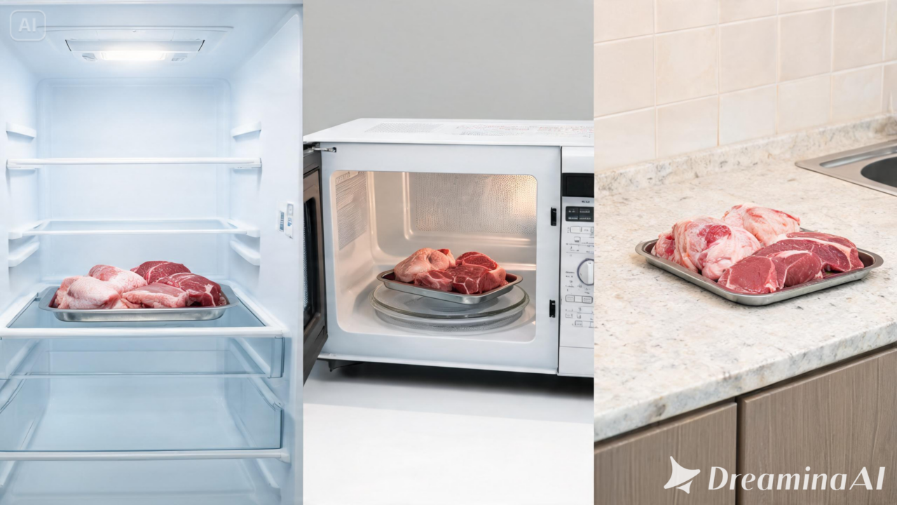 Veja como descongelar carne na geladeira, no micro-ondas ou em água fria sem comprometer a segurança dos alimentos.
