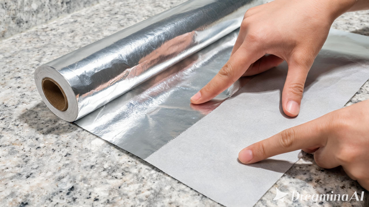 Conheça a origem da diferença entre os lados do papel-alumínio e descubra quando ela realmente faz diferença na cozinha.
