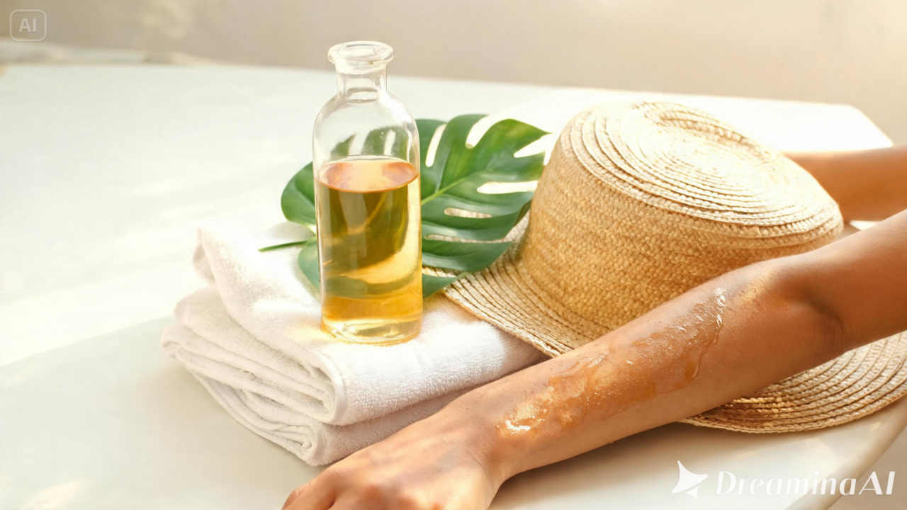 Veja como a hidratação influencia a duração do bronzeado e conheça os óleos corporais mais indicados para a pele.