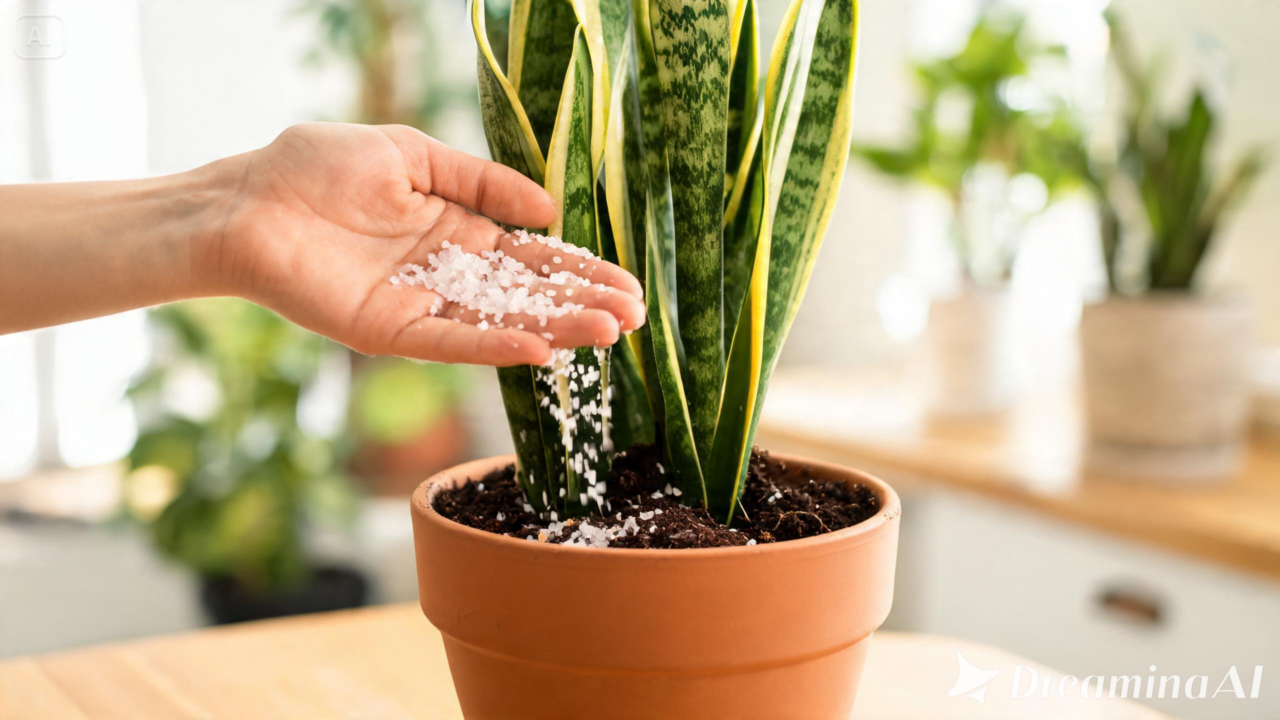 O sal grosso tem valor simbólico para muitas pessoas, mas pode prejudicar a planta se usado em excesso. Saiba como utilizar.