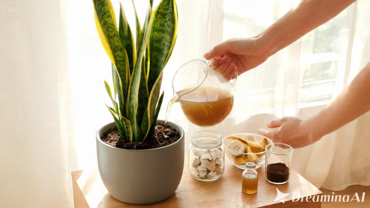 Veja como preparar um adubo caseiro com gelatina para sansevieria e entenda os limites desse método no cultivo da planta.