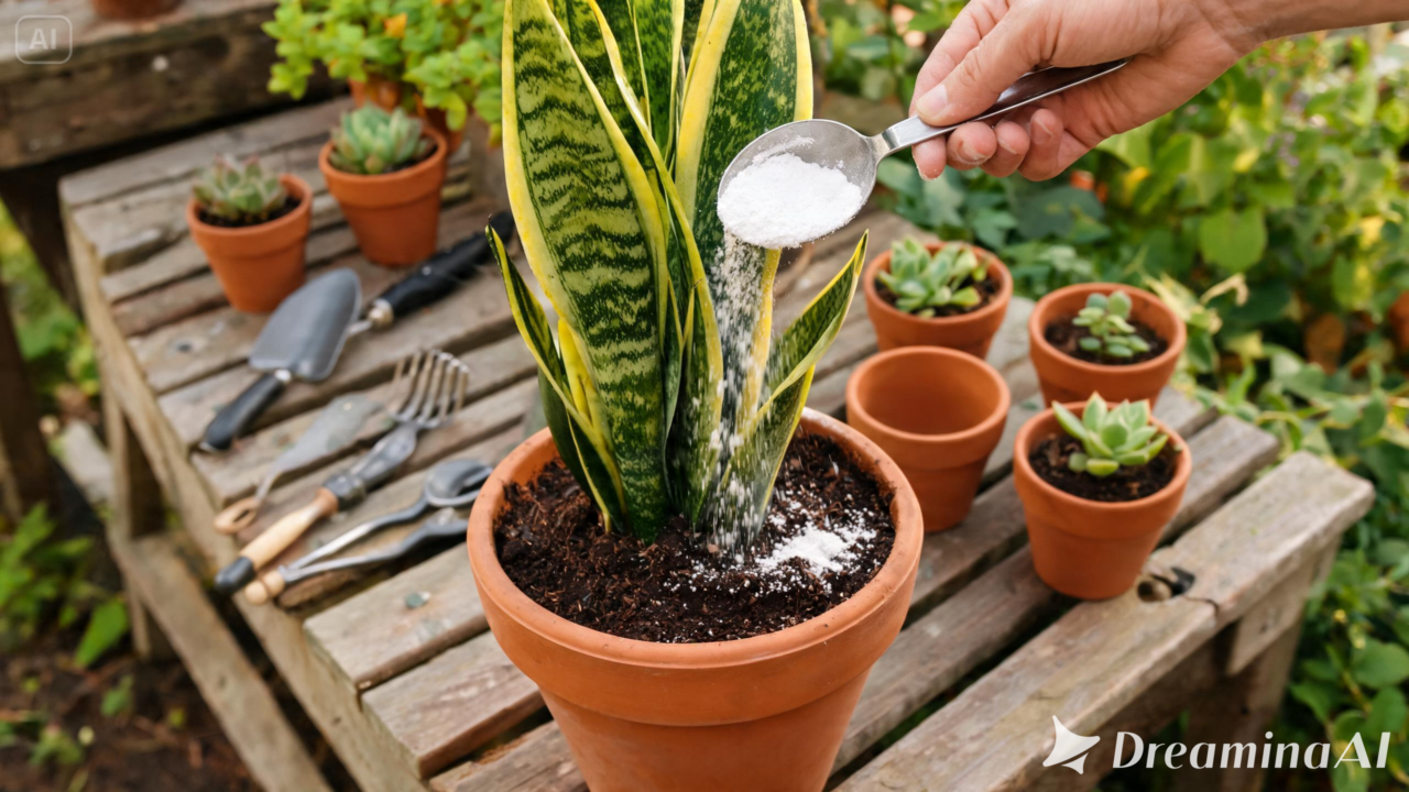 Aprenda a adubar a espada-de-São-Jorge com aveia e veja dicas de rega, iluminação e substrato para um cultivo saudável.