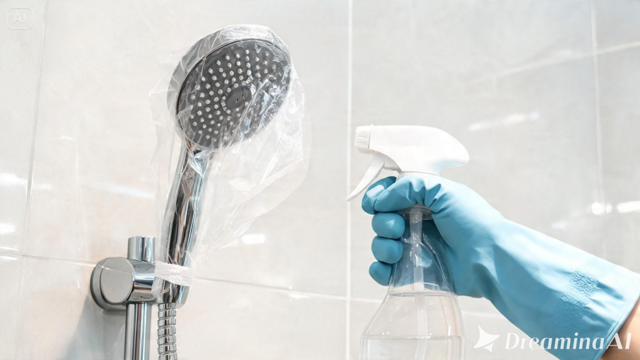 Veja como proteger o chuveiro com um saco plástico antes da limpeza do banheiro e conheça os cuidados essenciais.