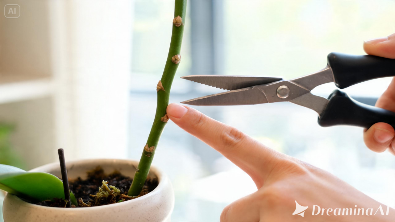 Aprenda quando cortar a haste da orquídea e descubra os cuidados que ajudam a estimular novas flores sem prejudicar a planta.