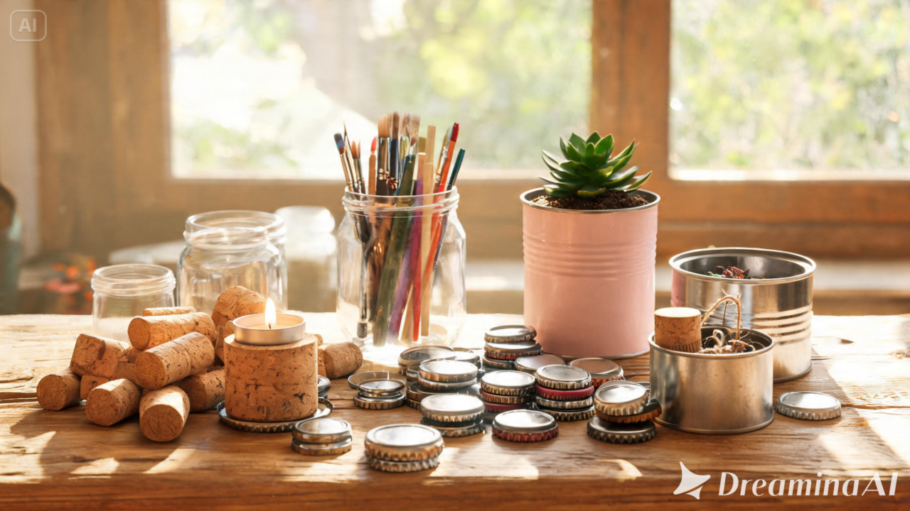 Aprenda a dar uma nova função para rolhas, tampinhas, latas e potes, economizando e reduzindo o desperdício dentro de casa.