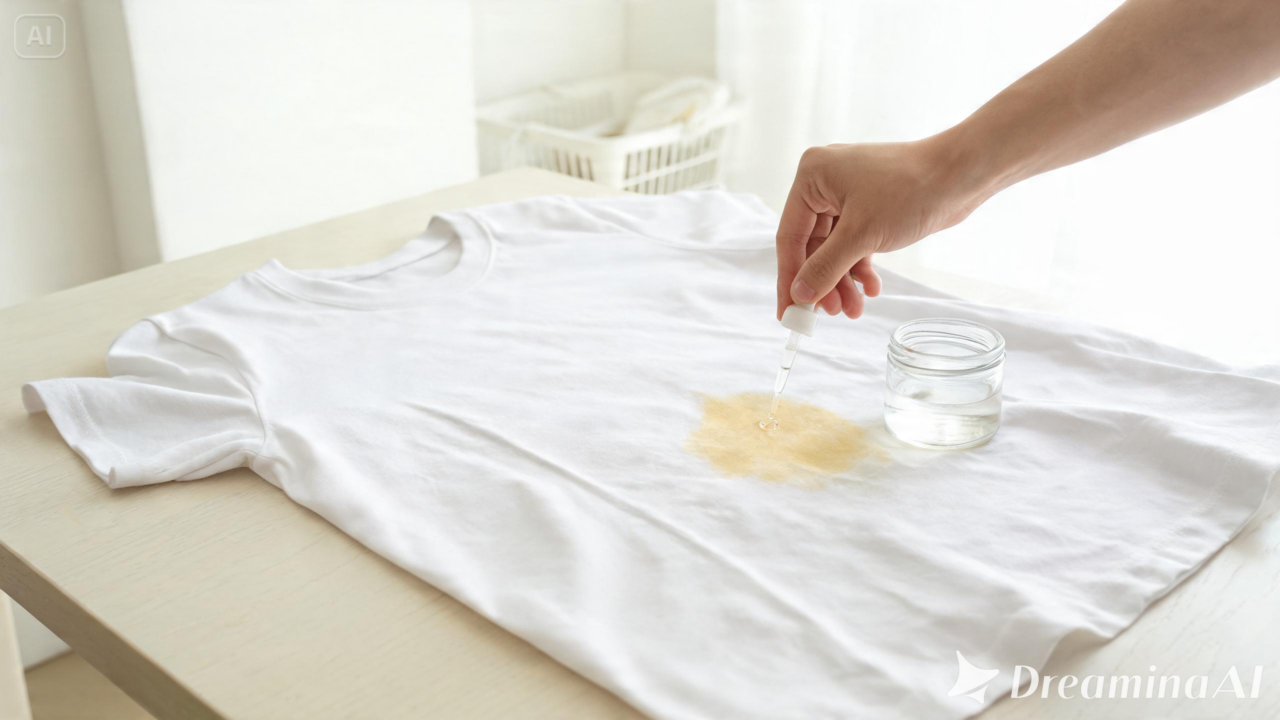 Vinagre branco ajuda a remover manchas de suor? Entenda como aplicar o método corretamente e evitar danos às roupas.